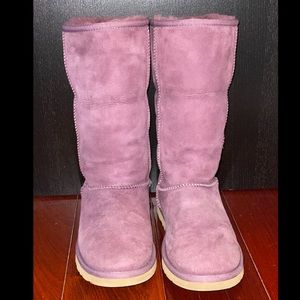 UGG Classic Genuine Shearling Lined Purple Boot